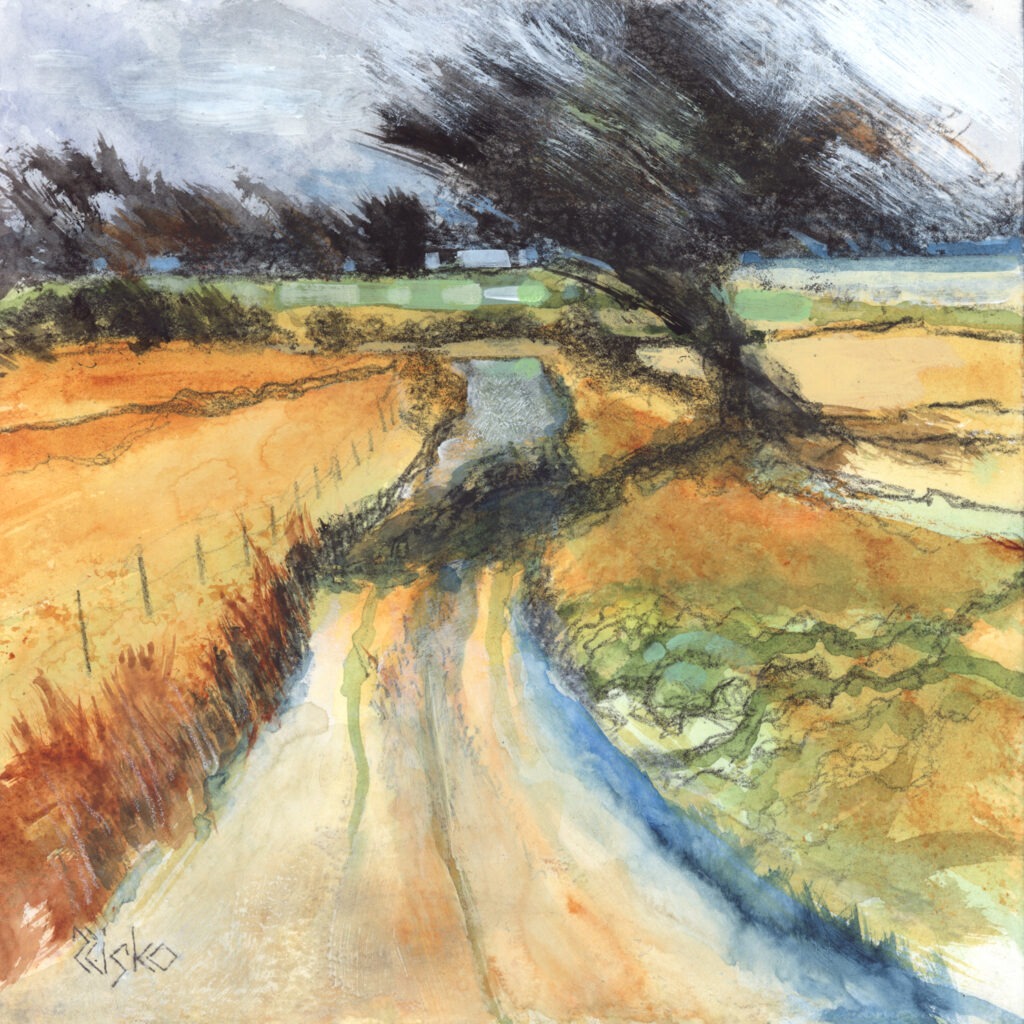 ‘Country Lane #4’ – experimental landscape. The Artworks of RUSSELL RISKO.