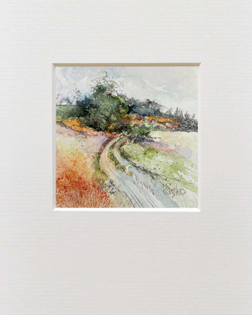 'Meadow Walk Study2' - The Artworks of RUSSELL RISKO.
